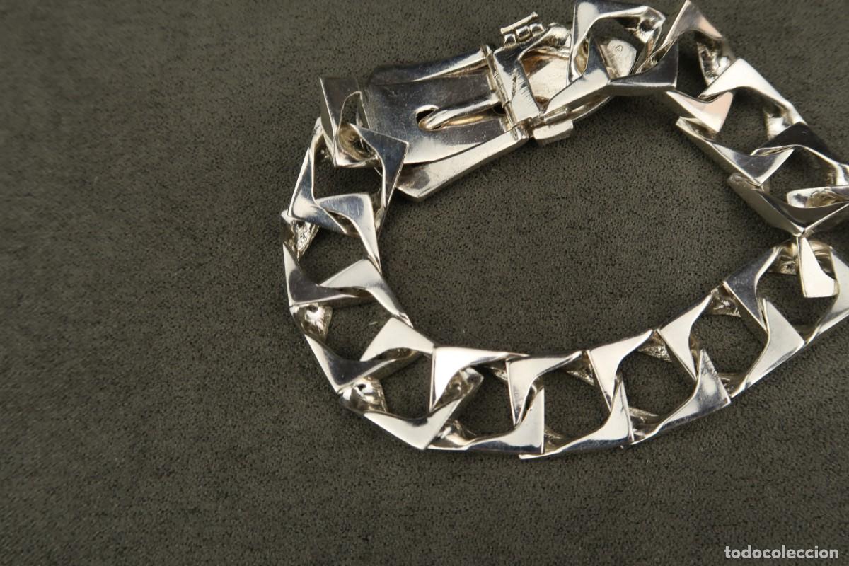 Joyeria: Antigua Pulsera de Plata - Foto 9