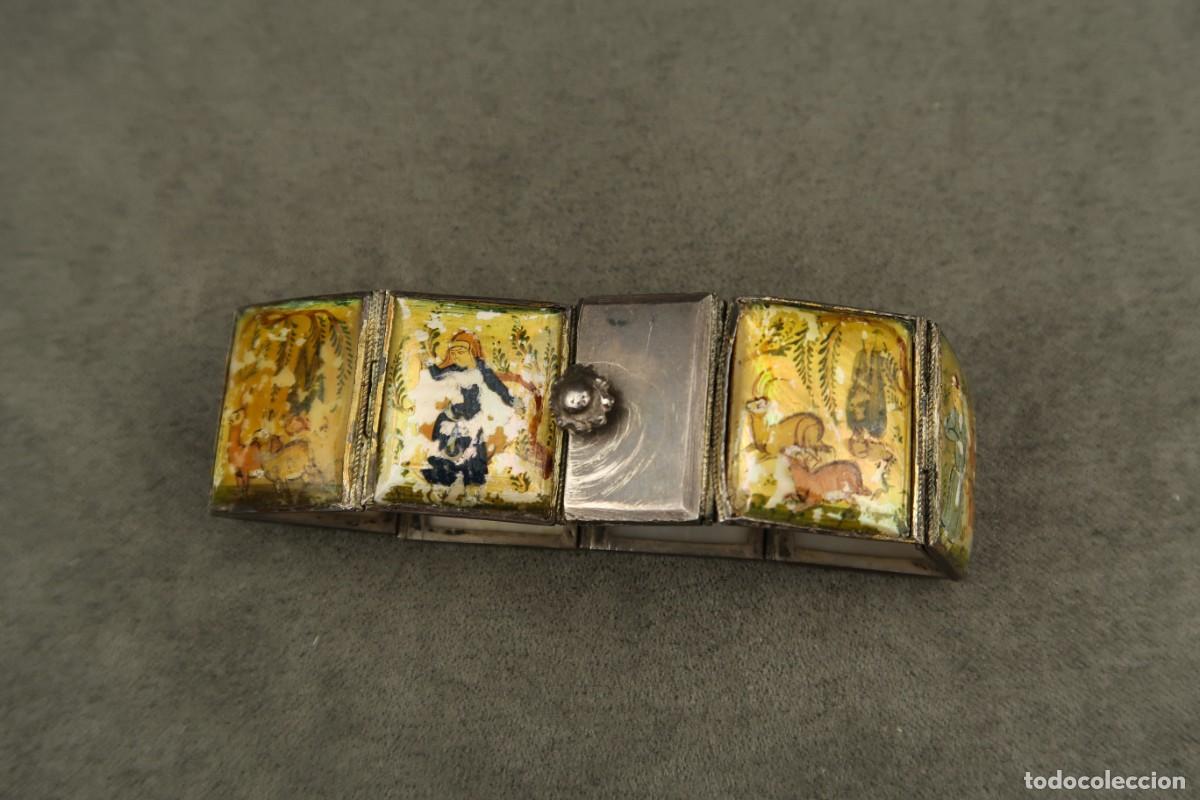 Joyeria: Antigua Pulsera Persa de Plata y N&aacute;car - Foto 8