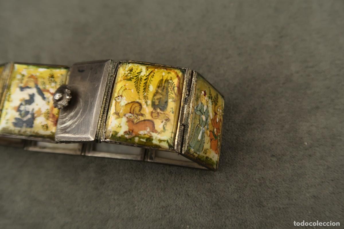 Joyeria: Antigua Pulsera Persa de Plata y N&aacute;car - Foto 10