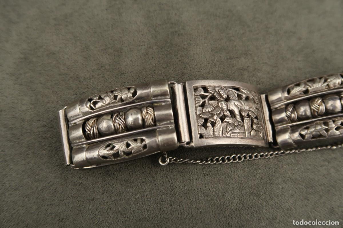 Joyeria: Antigua Pulsera China de Plata - Foto 14