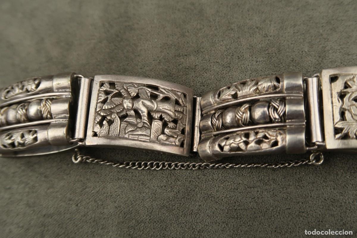 Joyeria: Antigua Pulsera China de Plata - Foto 15