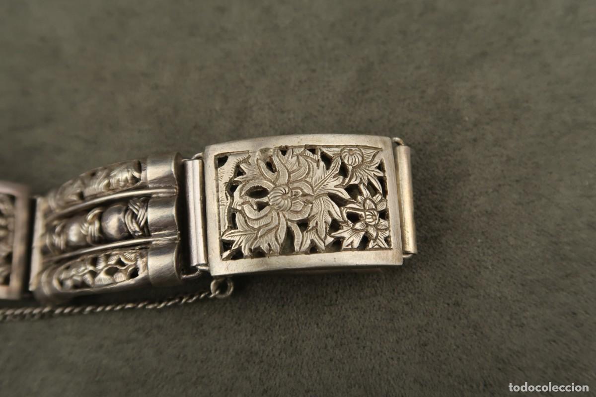 Joyeria: Antigua Pulsera China de Plata - Foto 16