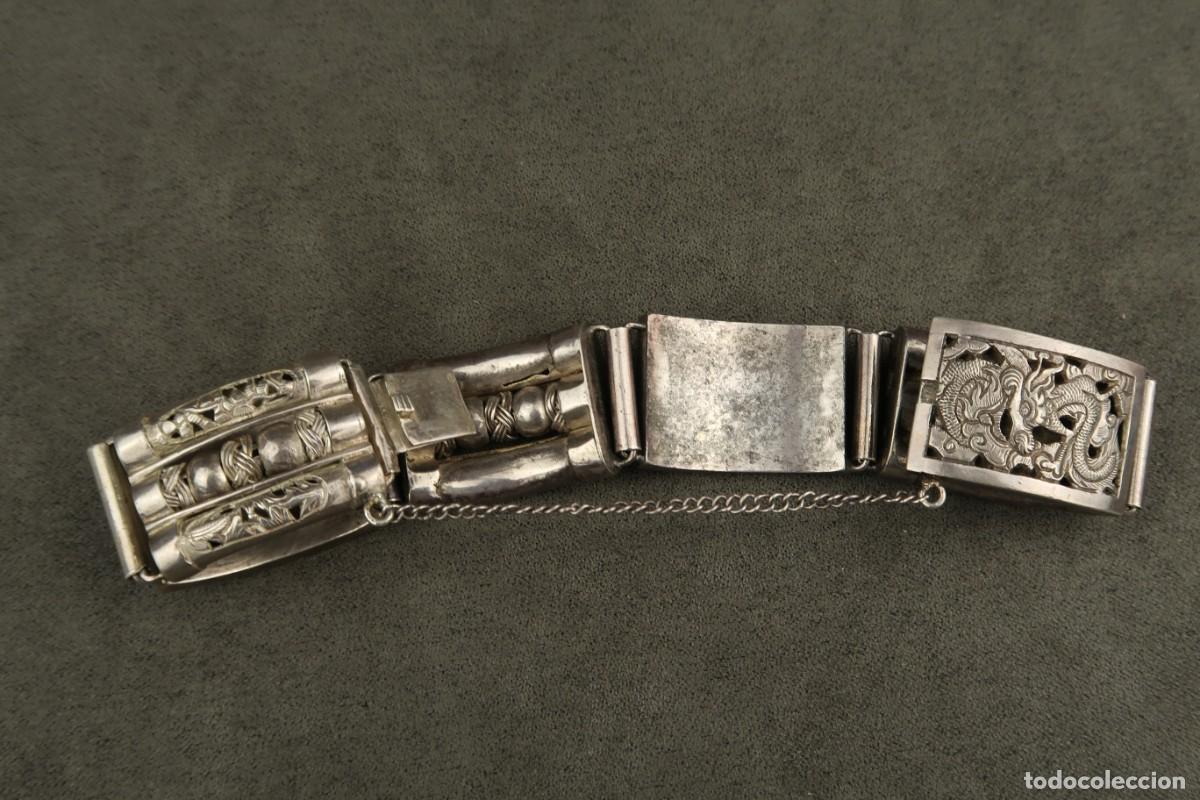 Joyeria: Antigua Pulsera China de Plata - Foto 17