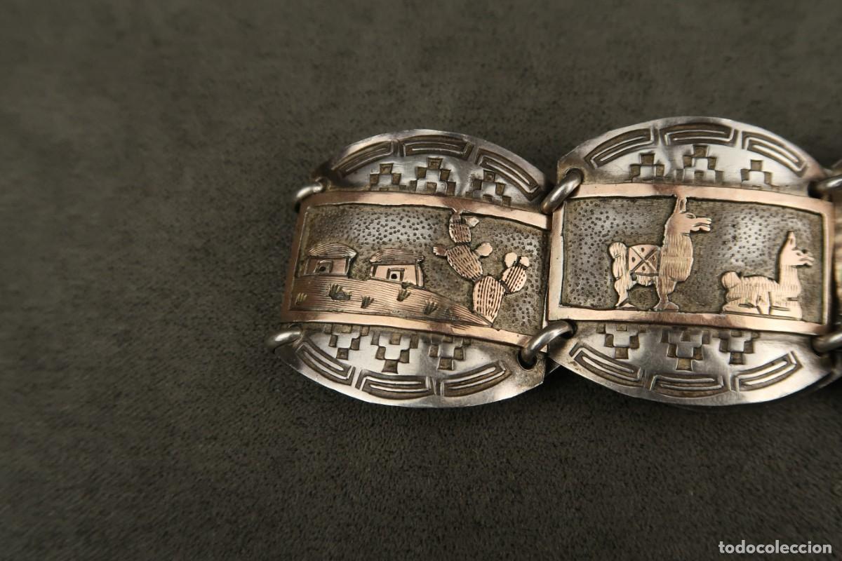 Joyeria: Antigua Pulsera Mexicana de Plata - Foto 7