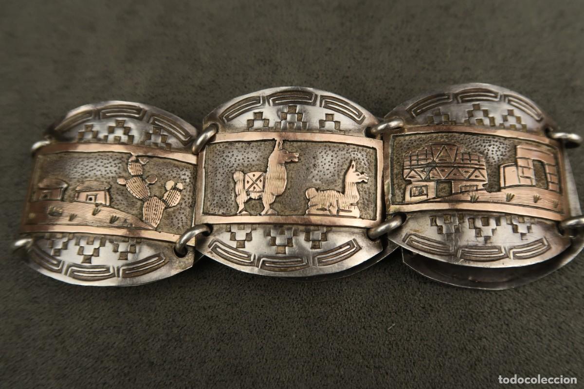 Joyeria: Antigua Pulsera Mexicana de Plata - Foto 8