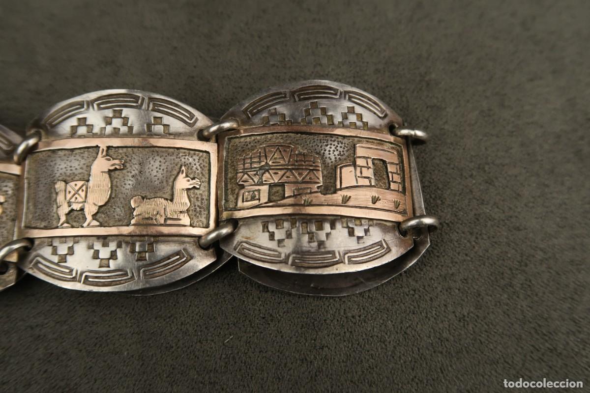Joyeria: Antigua Pulsera Mexicana de Plata - Foto 9