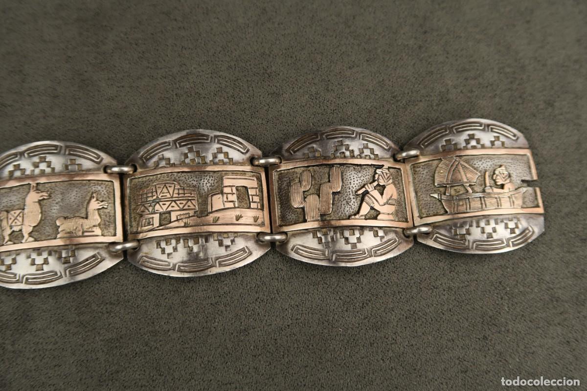 Joyeria: Antigua Pulsera Mexicana de Plata - Foto 14