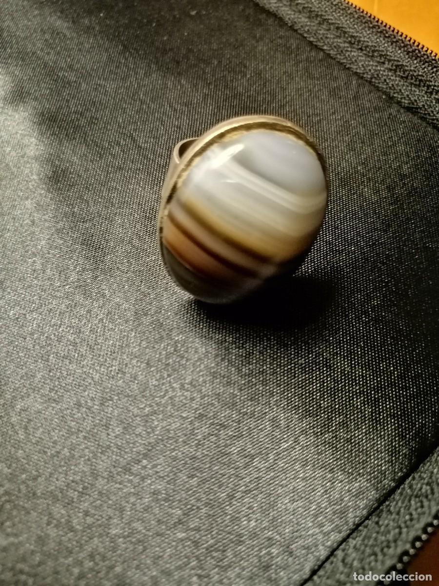 Joyeria: Anillo de plata con una preciosa Agata - Foto 3