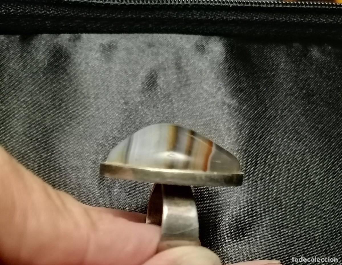 Joyeria: Anillo de plata con una preciosa Agata - Foto 4