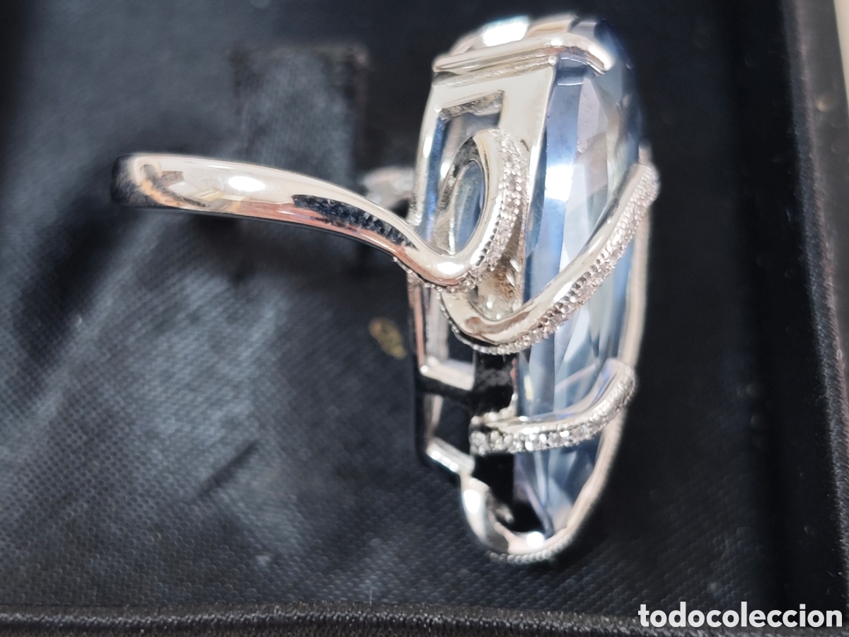 Joyeria: Anillo de plata de ley topacio azul - Foto 7