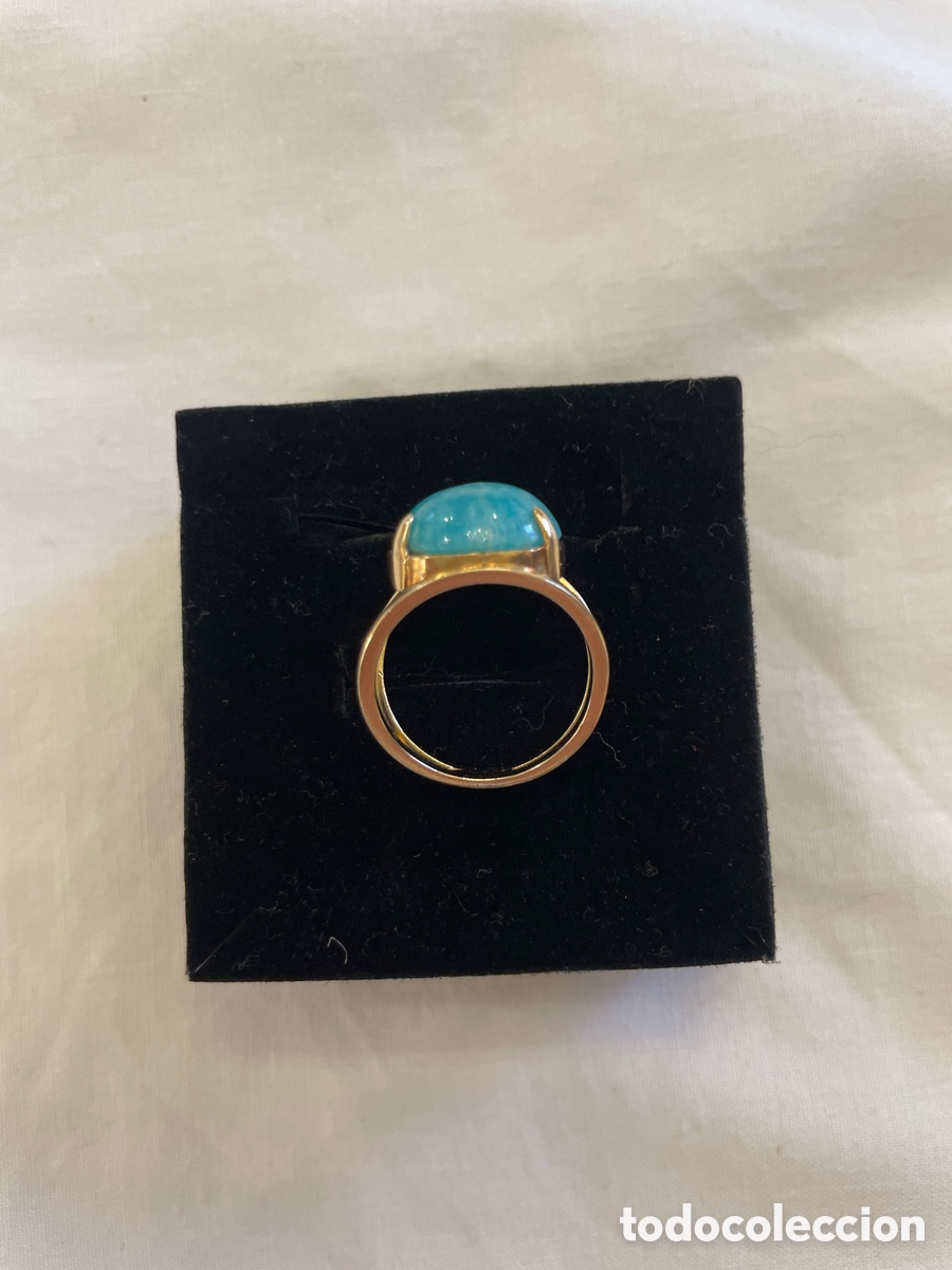 Joyeria: Anillo oro 18K y piedra amazonita - Foto 4