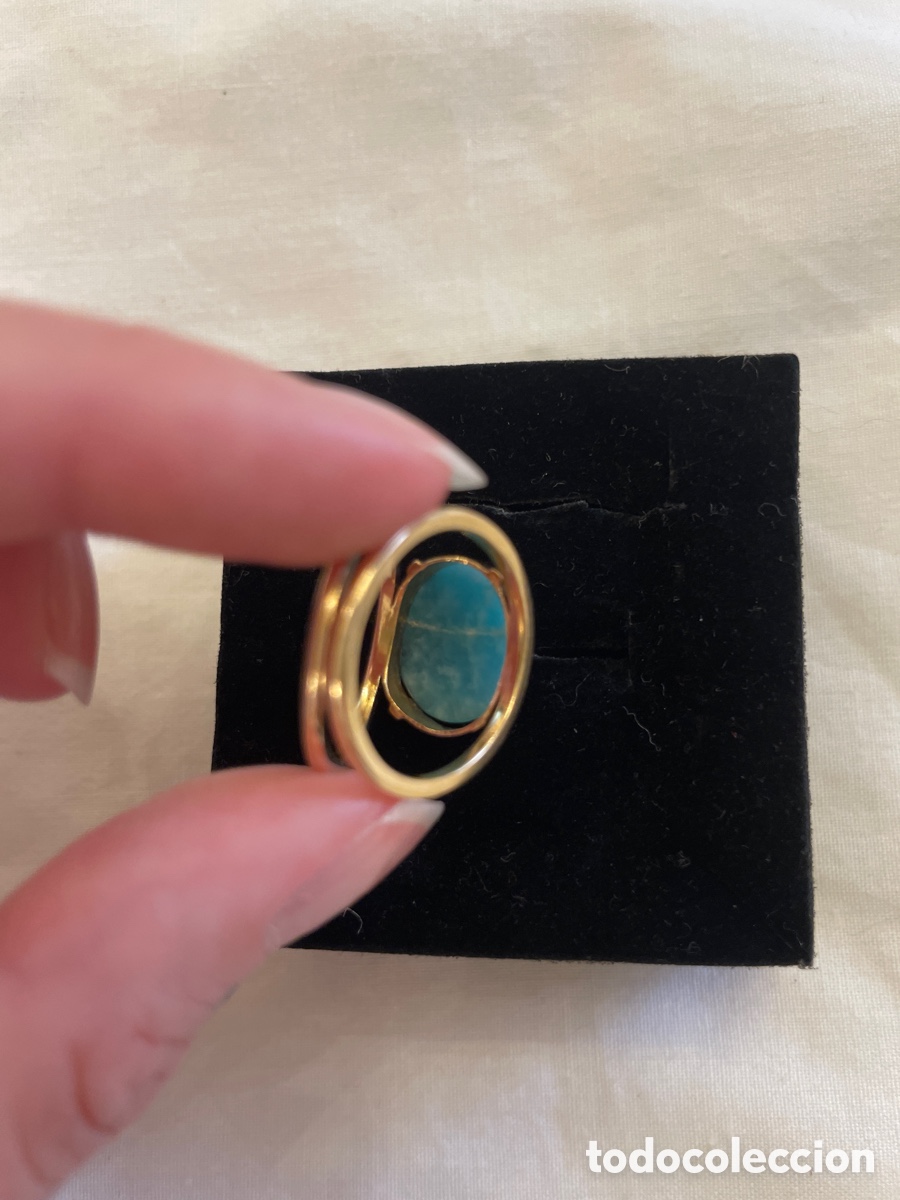 Joyeria: Anillo oro 18K y piedra amazonita - Foto 5