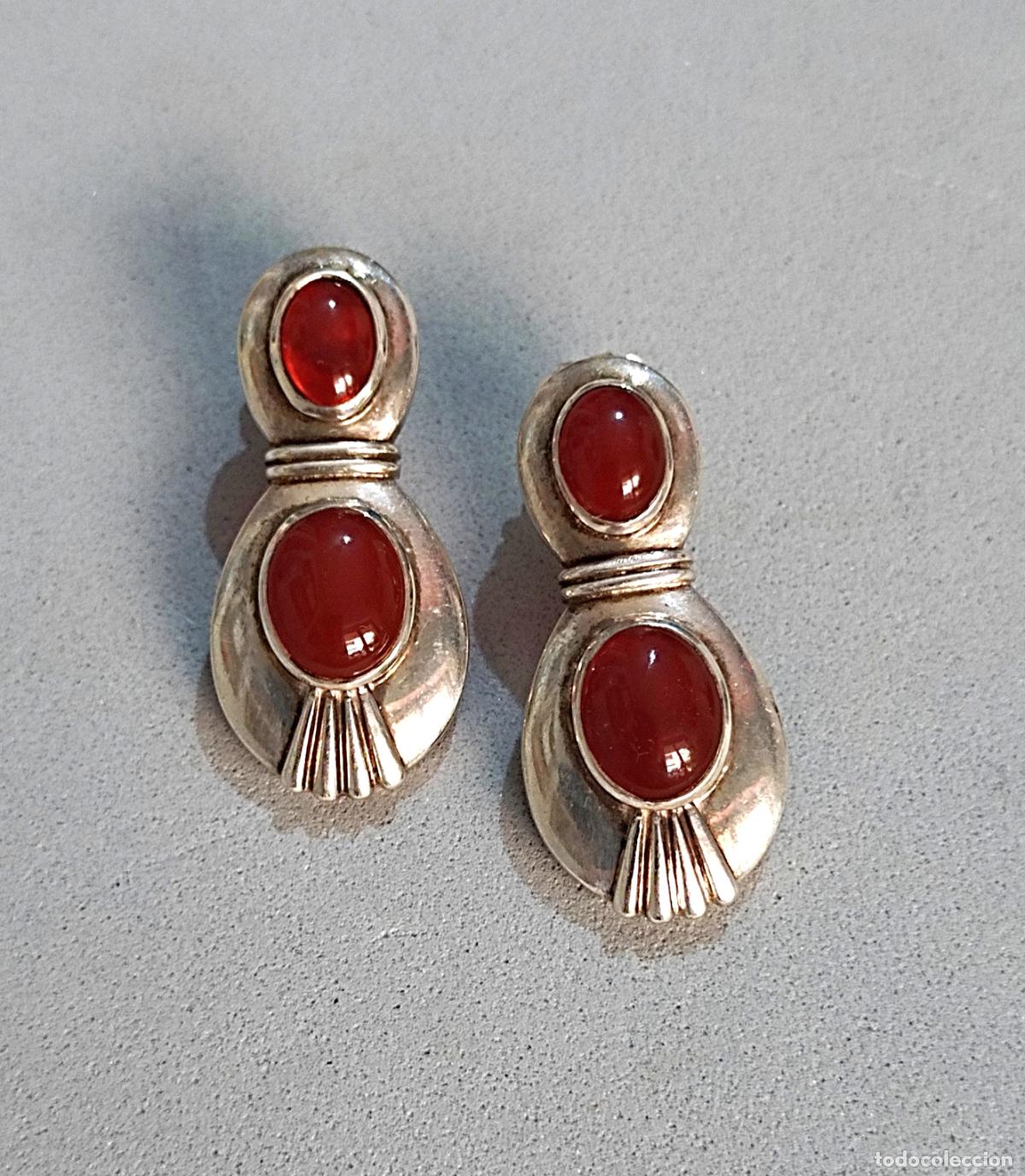 Joyeria: Pendientes de plata de ley con gemas naturales. - Foto 3