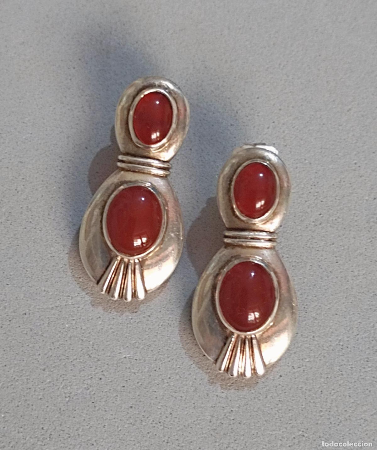 Joyeria: Pendientes de plata de ley con gemas naturales. - Foto 4