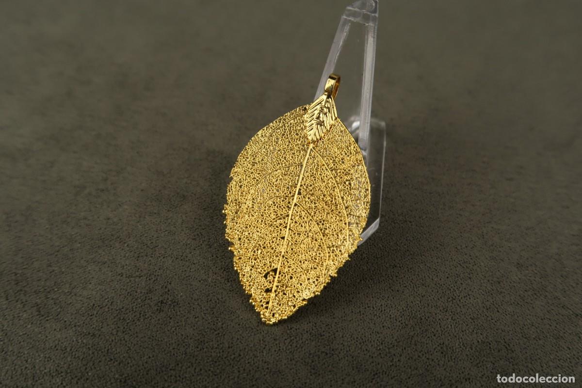 Joyeria: Antiguo Colgante forma de Hoja - Foto 2
