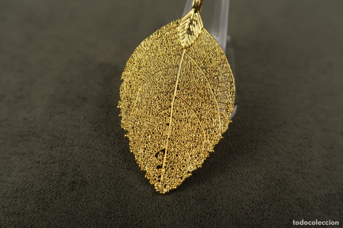 Joyeria: Antiguo Colgante forma de Hoja - Foto 4