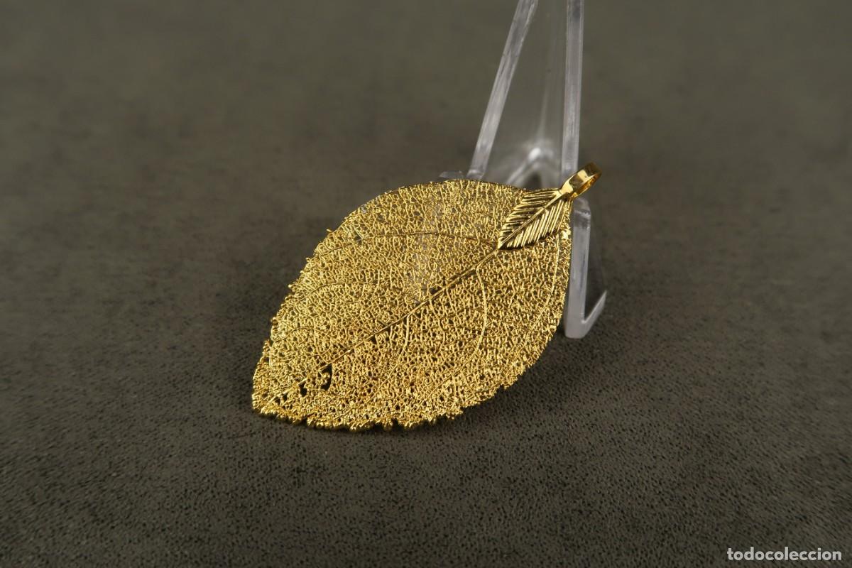Joyeria: Antiguo Colgante forma de Hoja - Foto 5