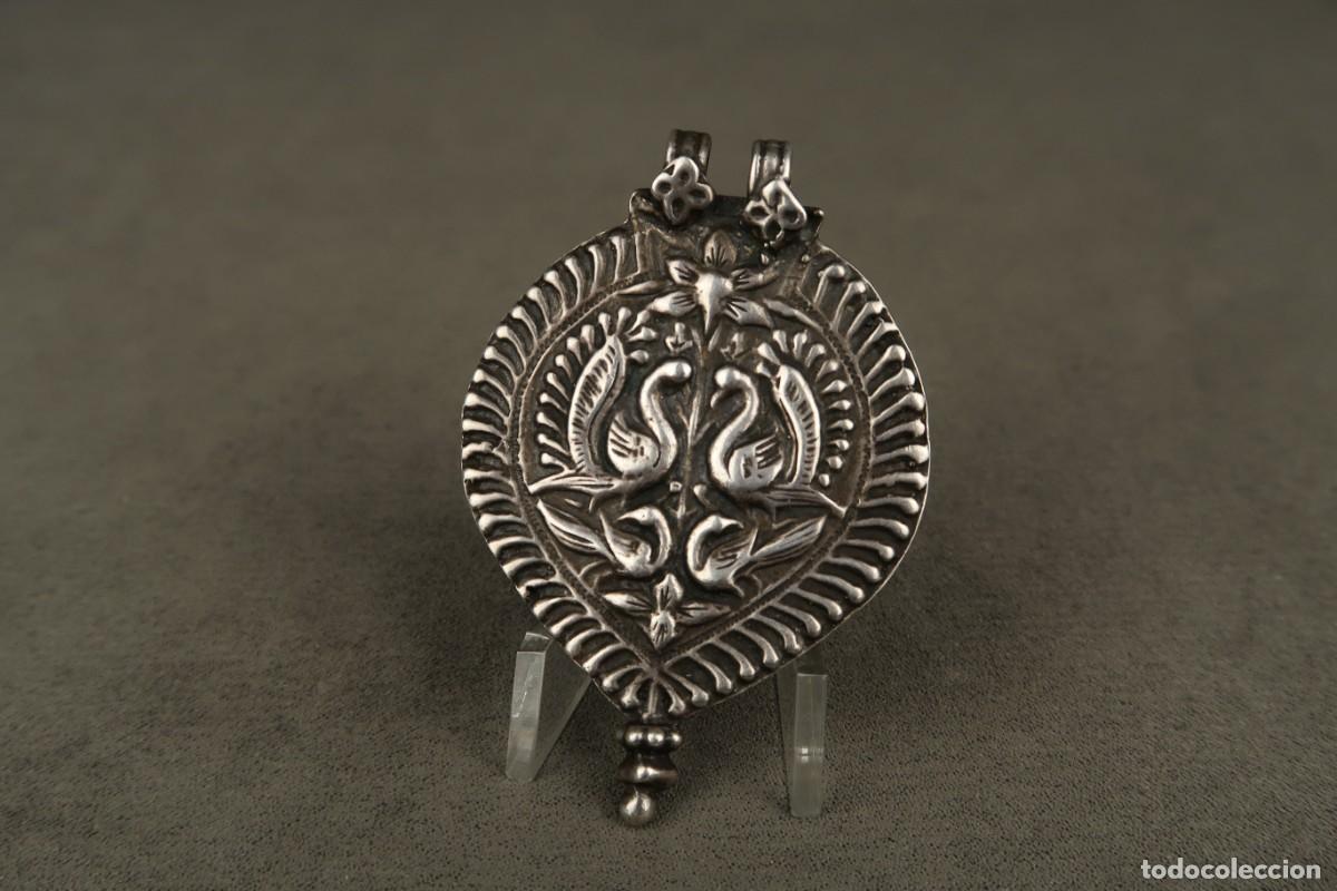 Joyeria: Antiguo Colgante Indio de Plata - Foto 1