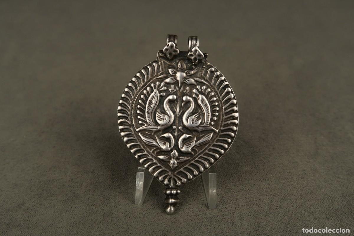 Joyeria: Antiguo Colgante Indio de Plata - Foto 2