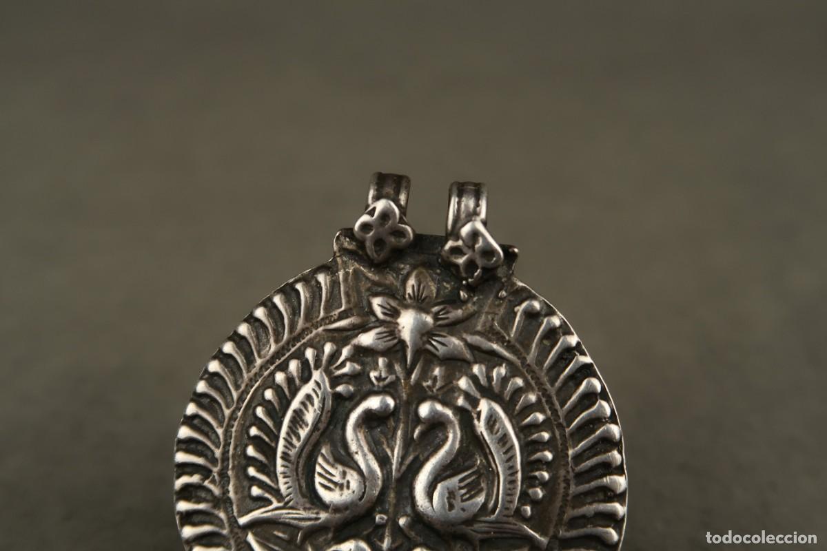 Joyeria: Antiguo Colgante Indio de Plata - Foto 3