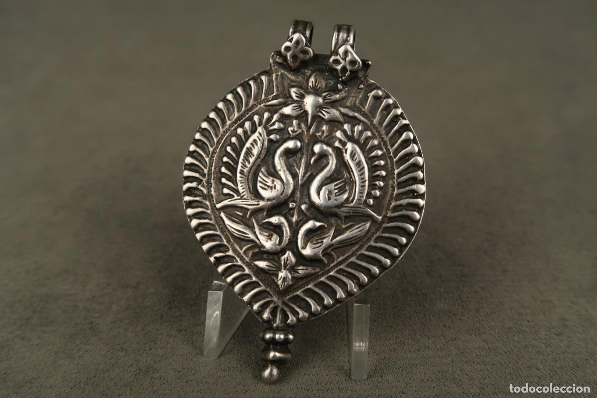 Joyeria: Antiguo Colgante Indio de Plata - Foto 6