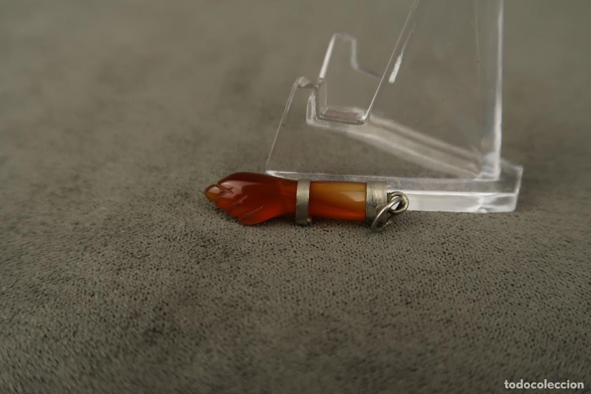 Joyeria: Antiguo Colgante Figa de Cornalina - Foto 4