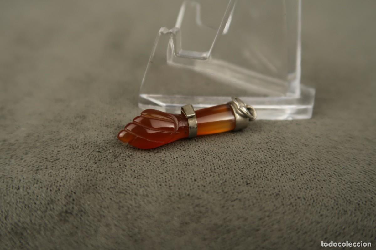 Joyeria: Antiguo Colgante Figa de Cornalina - Foto 6