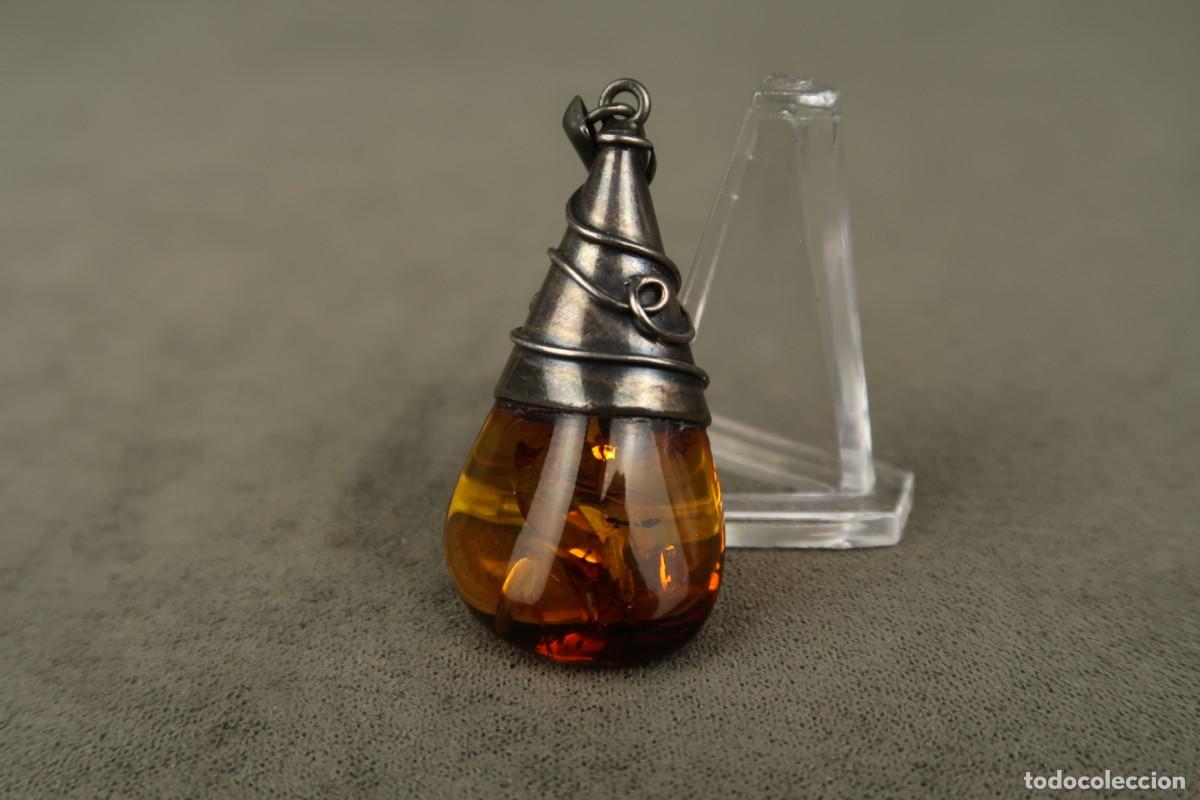 Joyeria: Antiguo Colgante de Plata y &Aacute;mbar - Foto 9