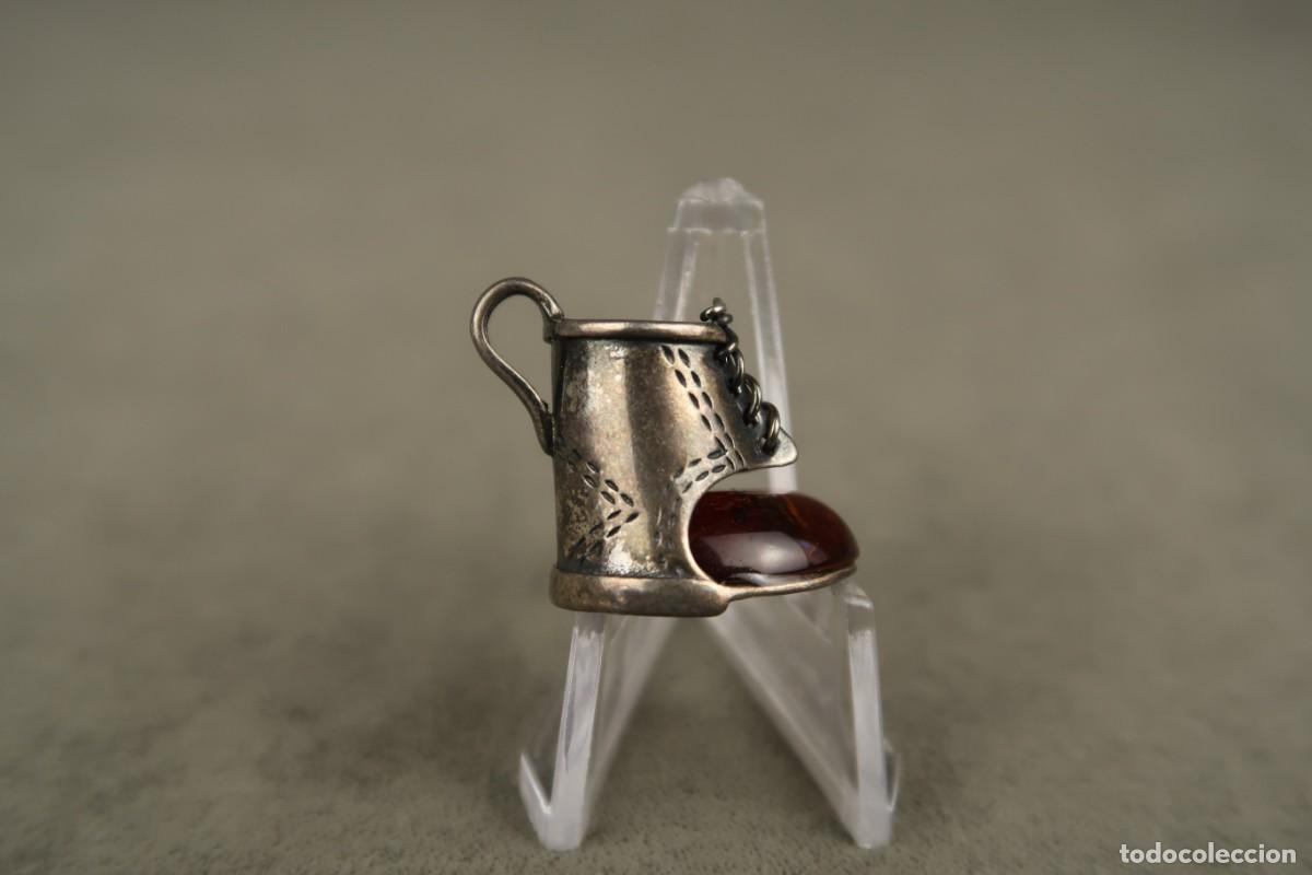 Joyeria: Antiguo Colgante de Plata y &Aacute;mbar - Foto 5