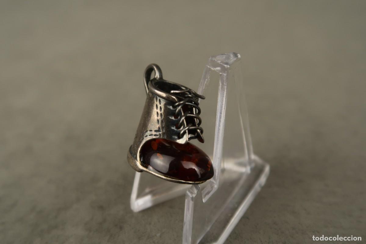 Joyeria: Antiguo Colgante de Plata y &Aacute;mbar - Foto 6