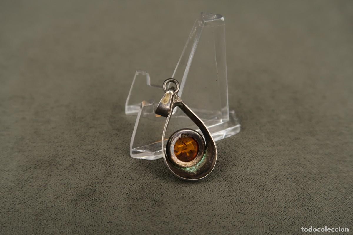 Joyeria: Antiguo Colgante de Plata y &Aacute;mbar - Foto 5
