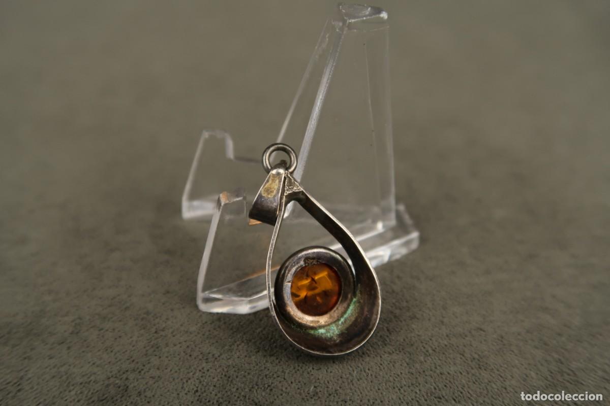Joyeria: Antiguo Colgante de Plata y &Aacute;mbar - Foto 6