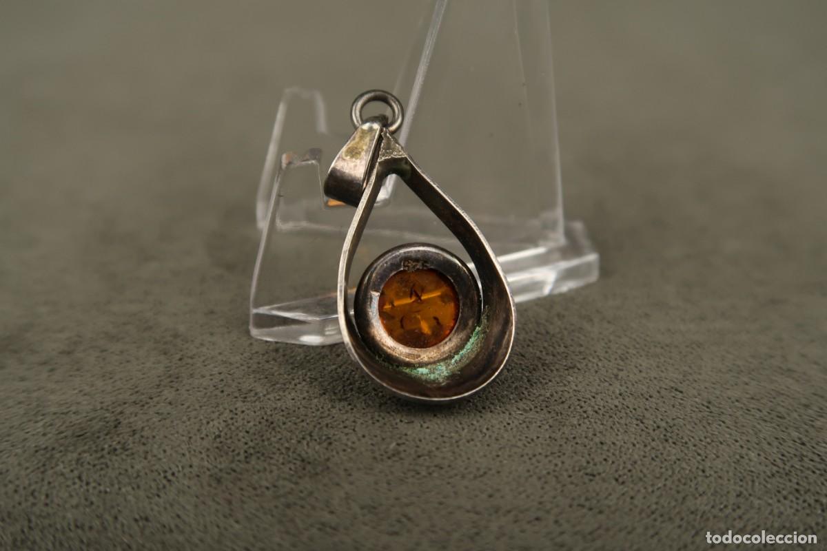 Joyeria: Antiguo Colgante de Plata y &Aacute;mbar - Foto 7