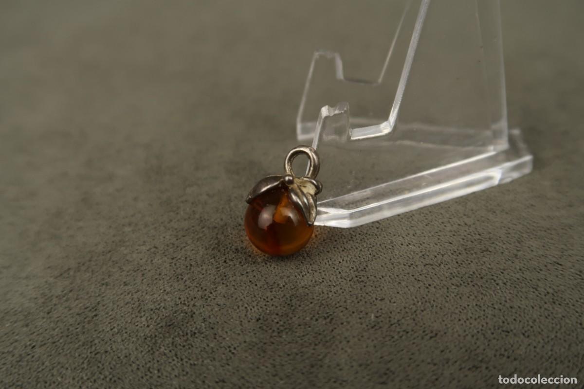 Joyeria: Antiguo Colgante de Plata y &Aacute;mbar - Foto 4