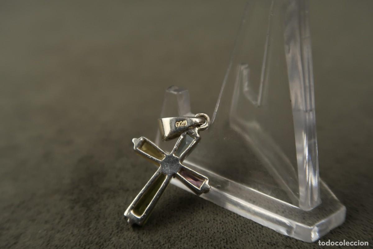 Joyeria: Antiguo Colgante Cruz de Plata - Foto 4