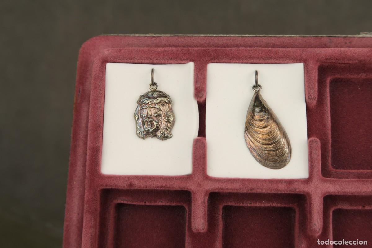 Joyeria: Antiguo Conjunto Colgantes de Plata - Foto 5