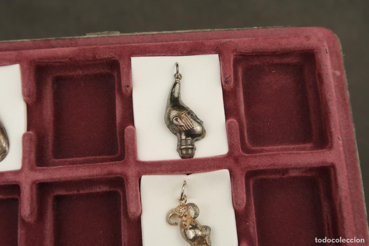 Joyeria: Antiguo Conjunto Colgantes de Plata - Foto 6