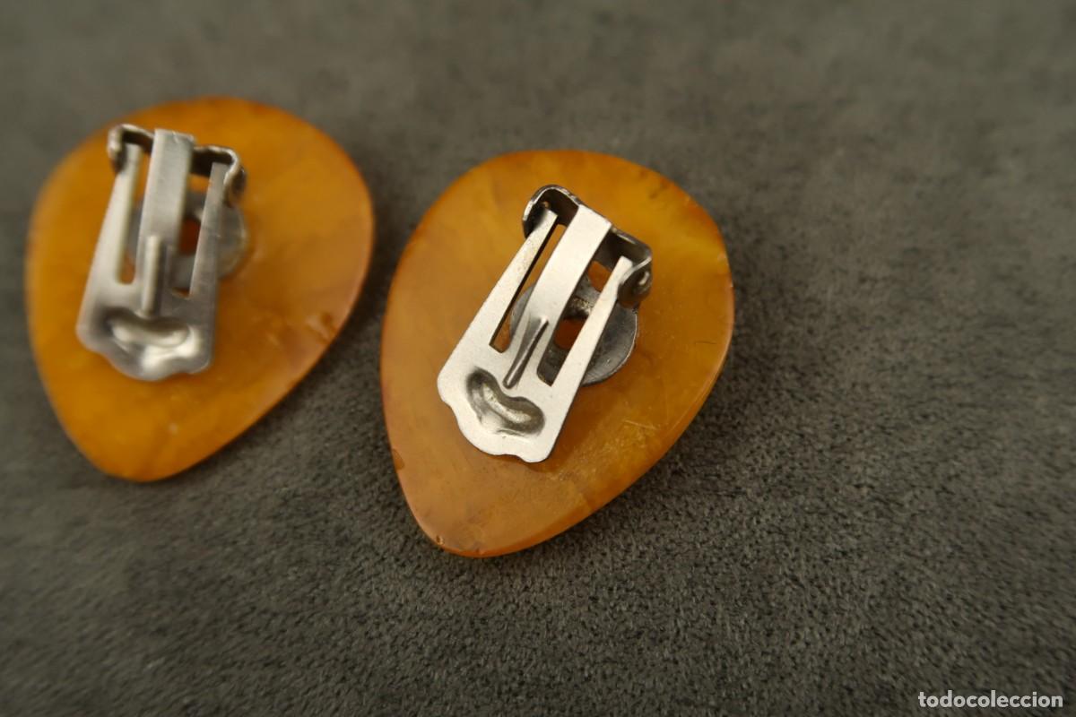 Joyeria: Antiguos Pendientes de Clip de &Aacute;mbar - Foto 8