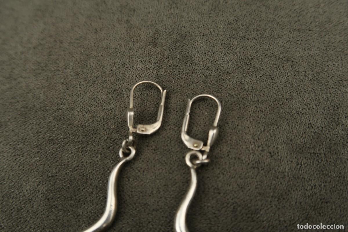 Joyeria: Antiguos Pendientes de Plata - Foto 4