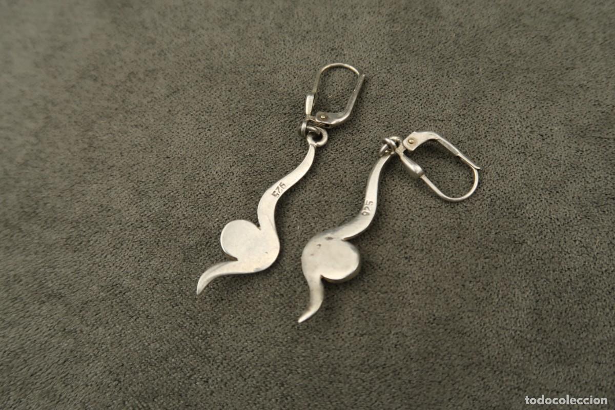Joyeria: Antiguos Pendientes de Plata - Foto 5