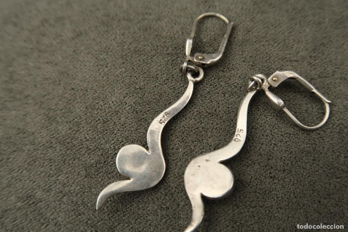 Joyeria: Antiguos Pendientes de Plata - Foto 6
