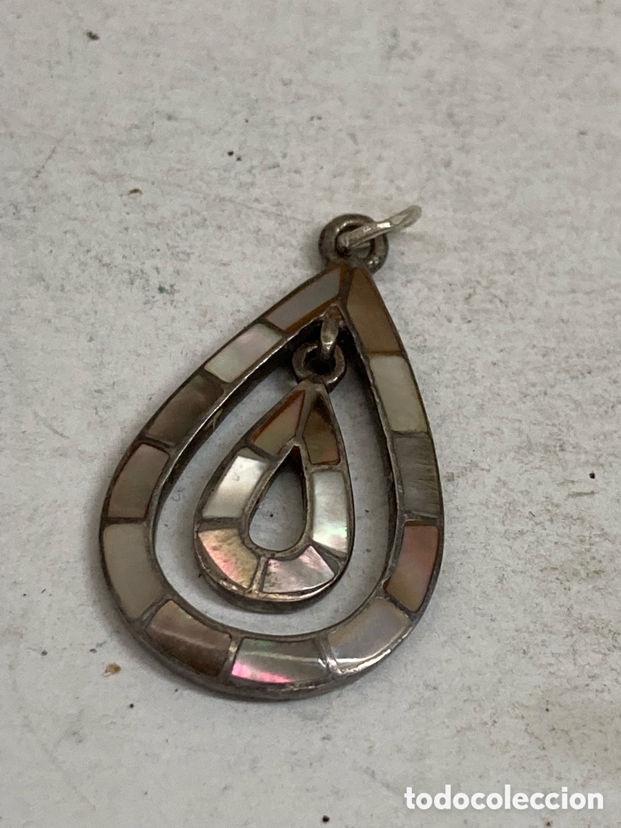 Joyeria: Colgante de plata y n&aacute;car C452 - Foto 1