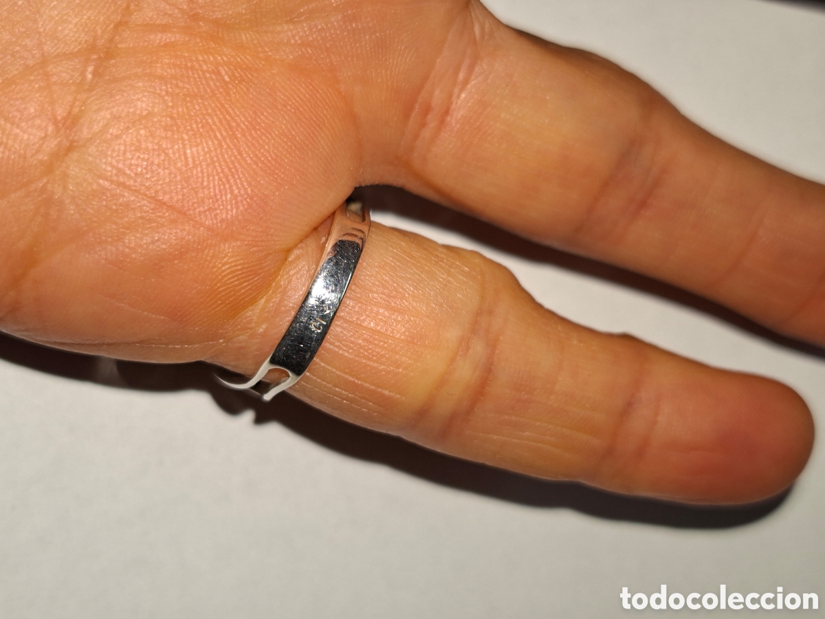 Joyeria: BONITO ANILLO DE PLATA.TALLA 12 - Foto 2