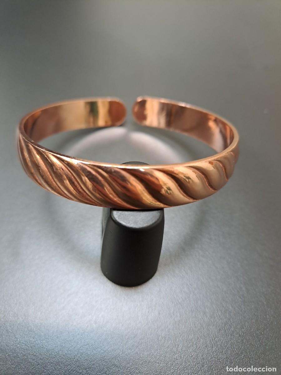 Joyeria: Pulsera de cobre con relieve ondulado, nueva - Foto 1