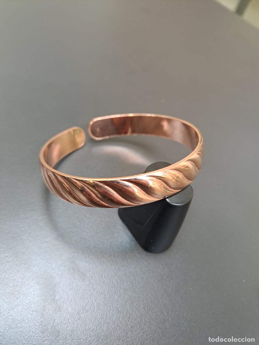 Joyeria: Pulsera de cobre con relieve ondulado, nueva - Foto 2