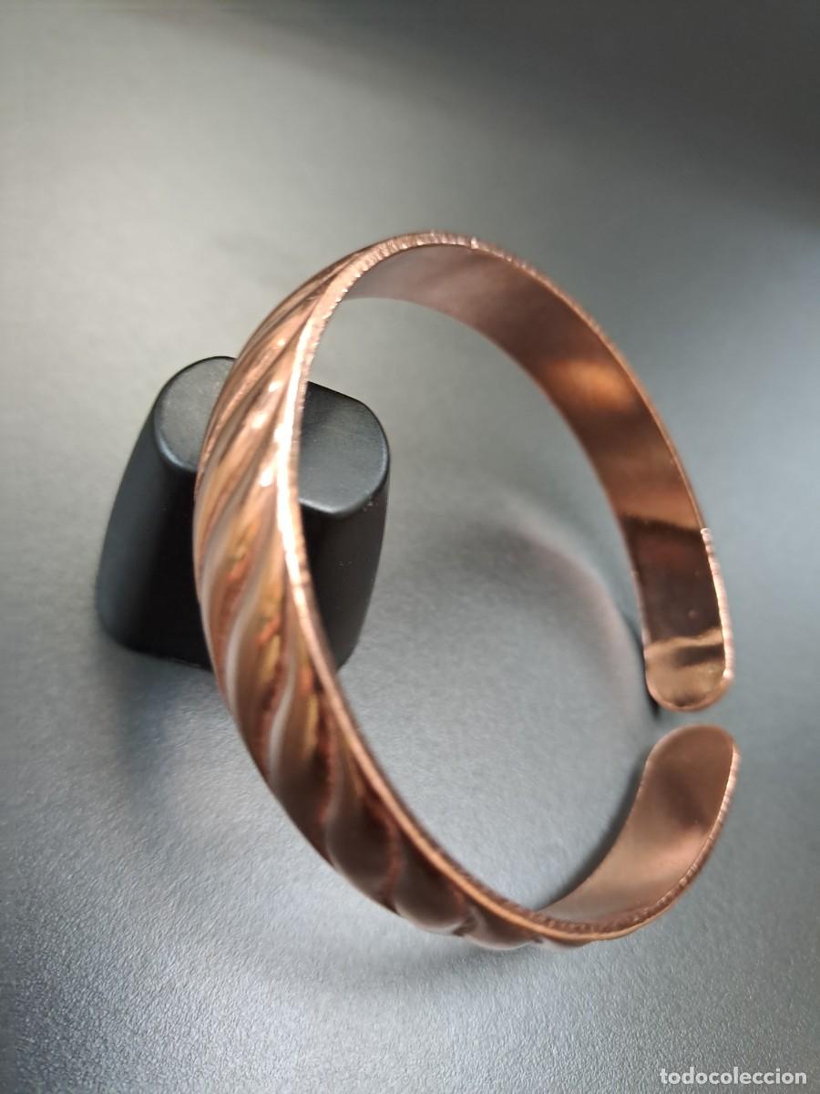Joyeria: Pulsera de cobre con relieve ondulado, nueva - Foto 4