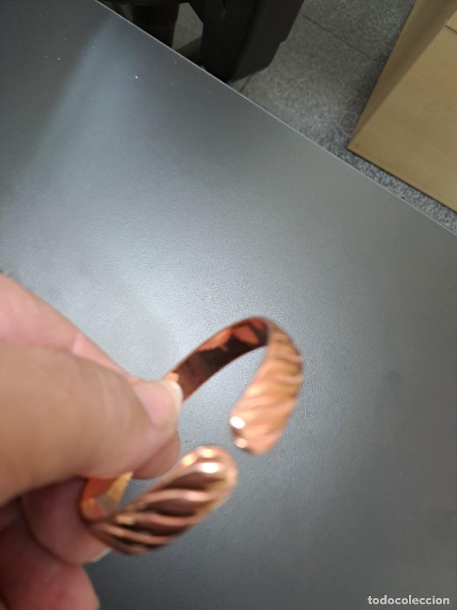 Joyeria: Pulsera de cobre con relieve ondulado, nueva - Foto 6