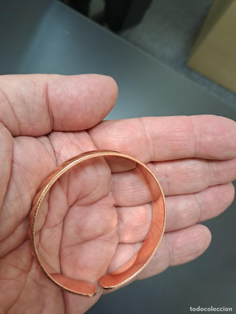 Joyeria: Pulsera de cobre con relieve ondulado, nueva - Foto 7
