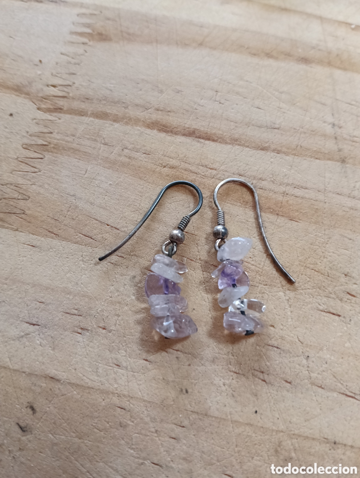 Joyeria: Antiguos pendientes de AMATISTA - Foto 1