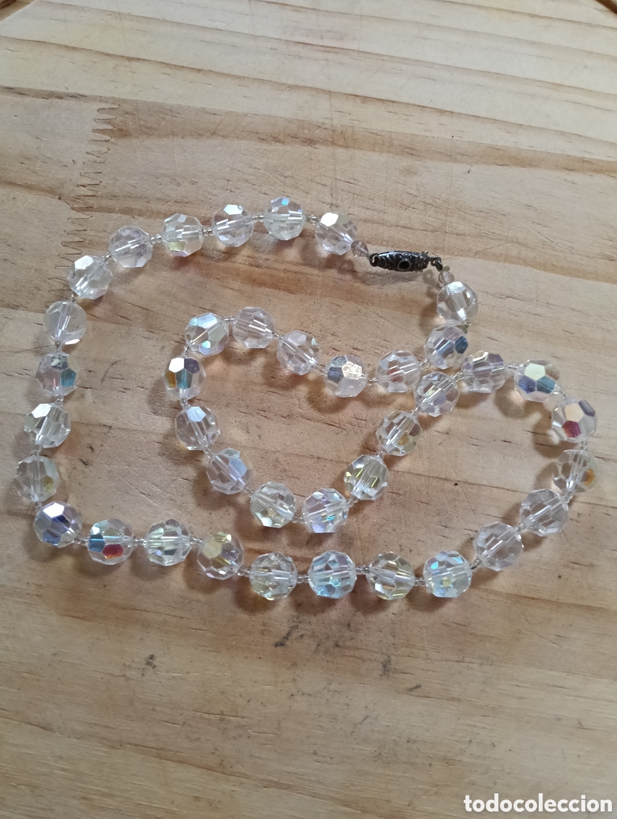 Joyeria: Antiguo collar transparente con cierre met&aacute;lico - Foto 1